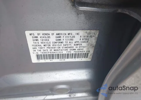 2016 Acura Ilx Premium A-Spec Packages/Technology Plus A-Spec Packages z USA, uszkodzony, nr VIN 19UDE2F82GA001524